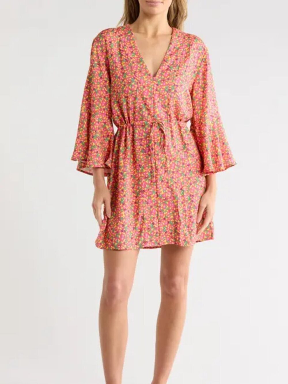 NWT Maaji Floral Cover Up Caftan Large L